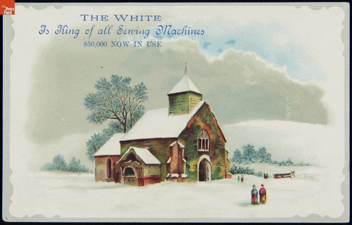 Trade Card for White Sewing Machine Company, 1876-1890