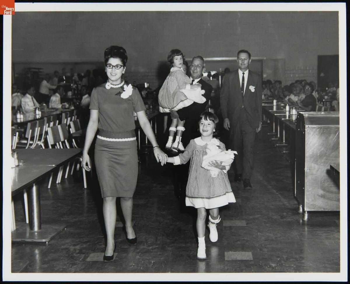 Burroughs Corporation Plymouth Plant Employees at a Fundraising Event, October 1966