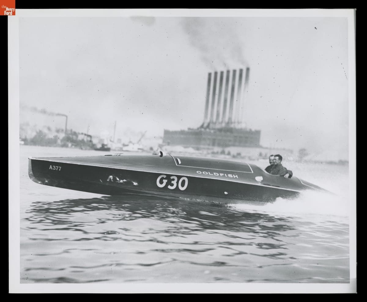 Edsel Ford's Personal Speedboat, "Goldfish," December 1935