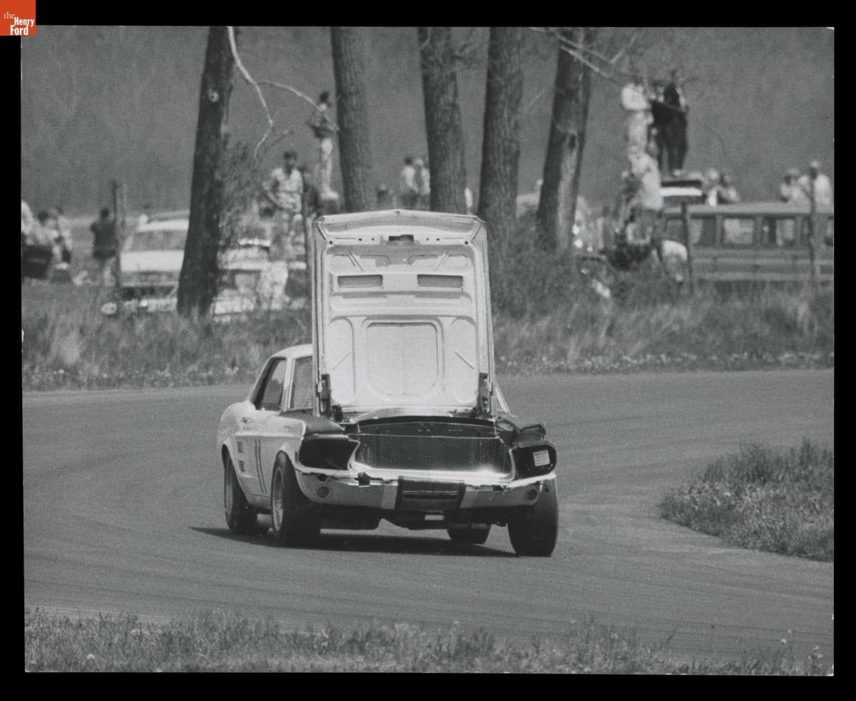 Ford Mustang Driven by Dick Thompson in the Lime Rock Trans-Am Race, May 1967