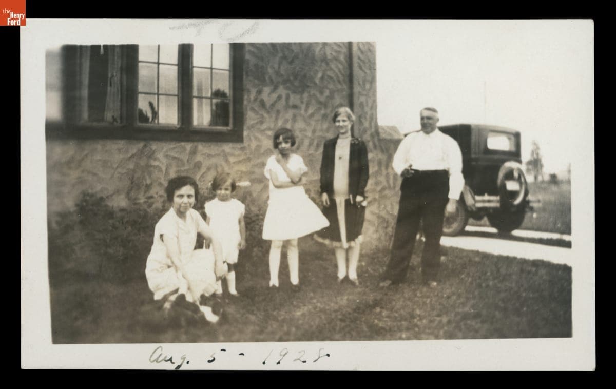 Helen and Leon Gardner's Home on Piedmont Avenue, Detroit, Michigan, August 1928