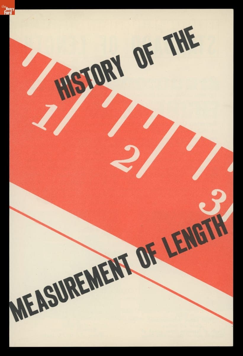 Brochure, "History of the Measurement of Length," circa 1960