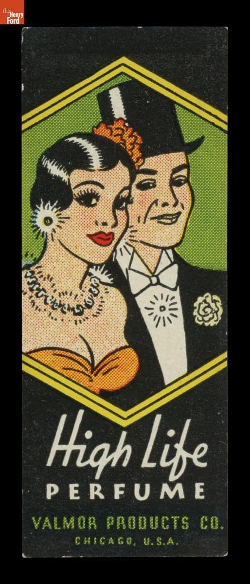 Product Label for High Life Perfume, 1926-1946