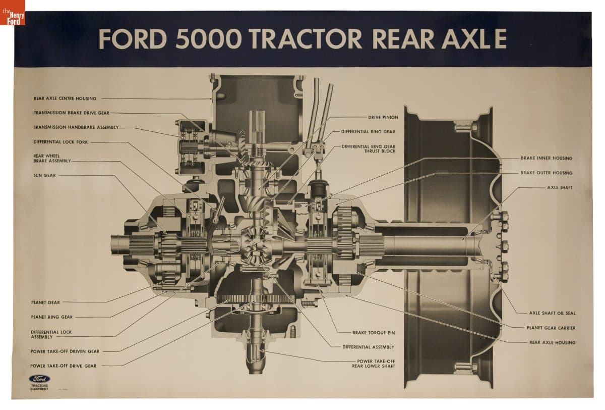 Ford 5000 Tractor Rear Axle, 1965-1976