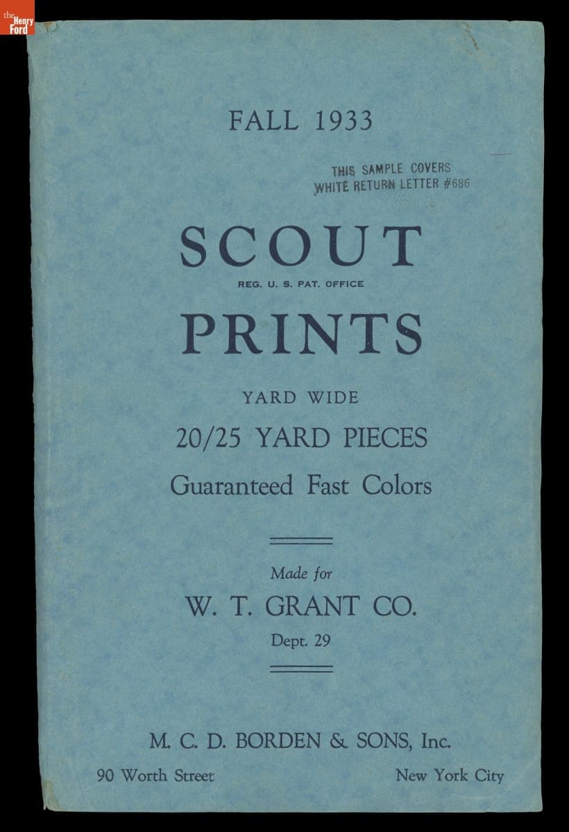 "Scout Prints" Sample Book, Fall 1933