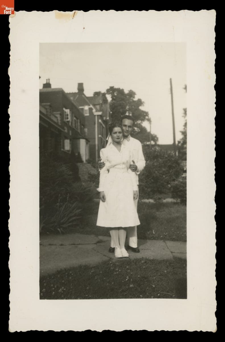Lillian Schwartz and Jack Schwartz, circa 1946