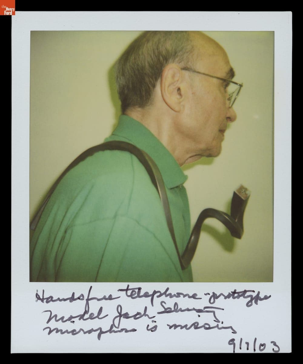 Prototype Sculptural Hands-Free Telephone Designed in 1972 by Lillian Schwartz, Photographed in 2003