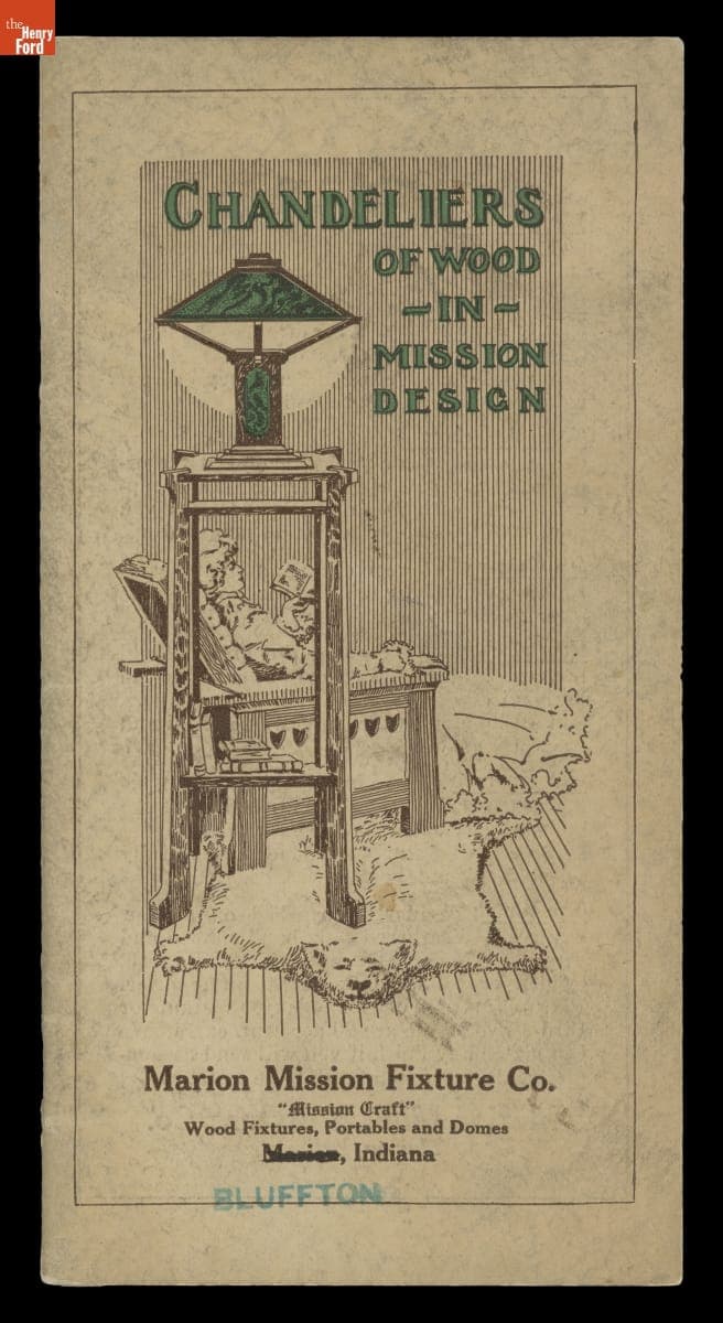Marion Mission Fixture Co. Catalog, "Chandeliers of Wood in Mission Design," circa 1910