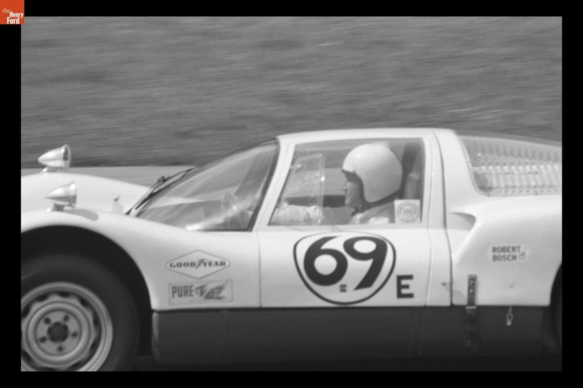 Porsche 906 Driven by Mike Hall in the USRRC Mid-Ohio, August 1966