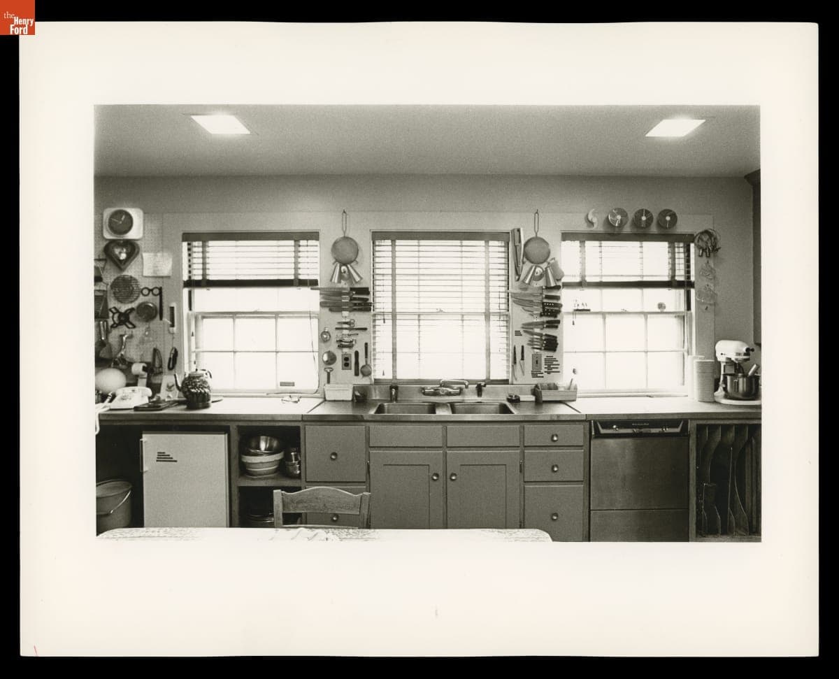 Cutting and Mixing Areas in Julia Child's Kitchen, 1977