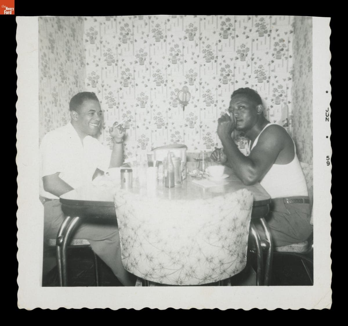 Sullivan Jackson and Jimmy Patterson in the Kitchen of the Jackson Home, Selma, Alabama, 1959