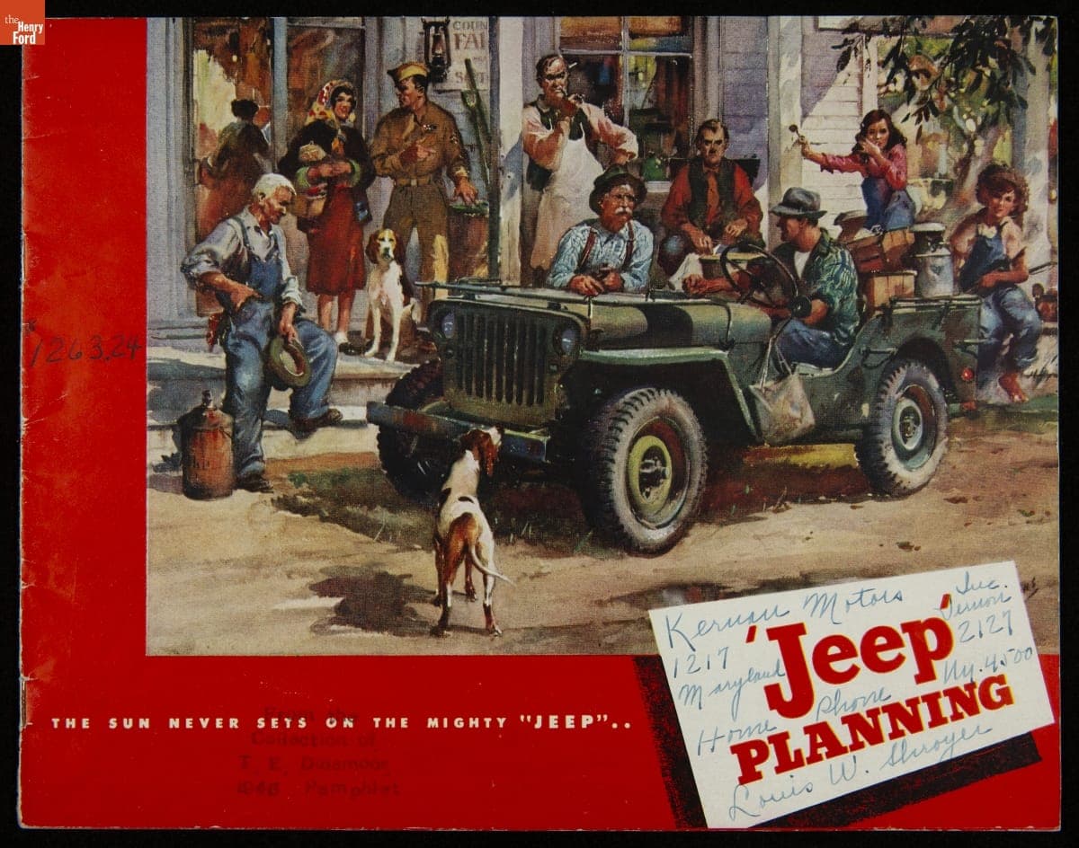 "The Sun Never Sets on the Mighty 'Jeep'... Jeep Planning" Trade Catalog, 1946