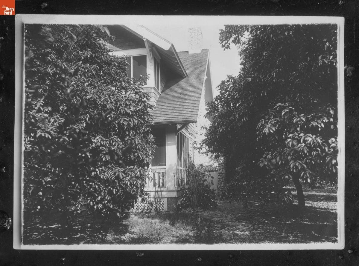Side View of "The Mangoes," Henry and Clara Ford's Residence in Fort Myers, Florida, 1914-1922