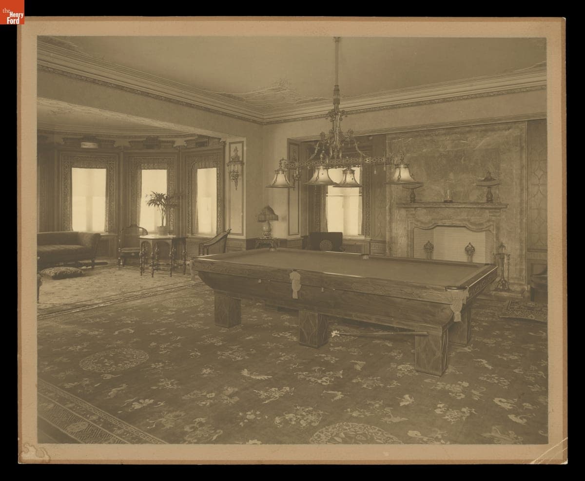 Interior View of Fair Lane, Home of Henry Ford, Dearborn, Michigan, circa 1920