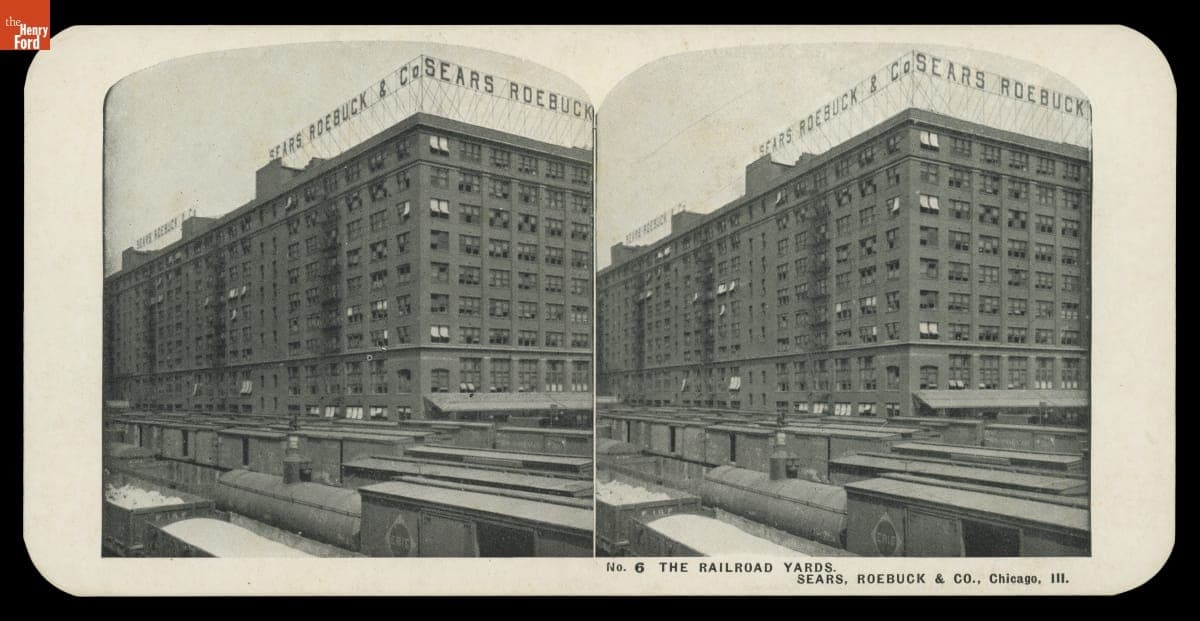 "The Railroad Yards. Sears, Roebuck & Co., Chicago, Ill.," 1906-1908