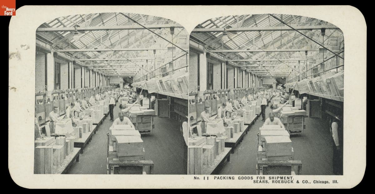 "Packing Goods for Shipment. Sears, Roebuck & Co., Chicago, Ill.," 1906-1908