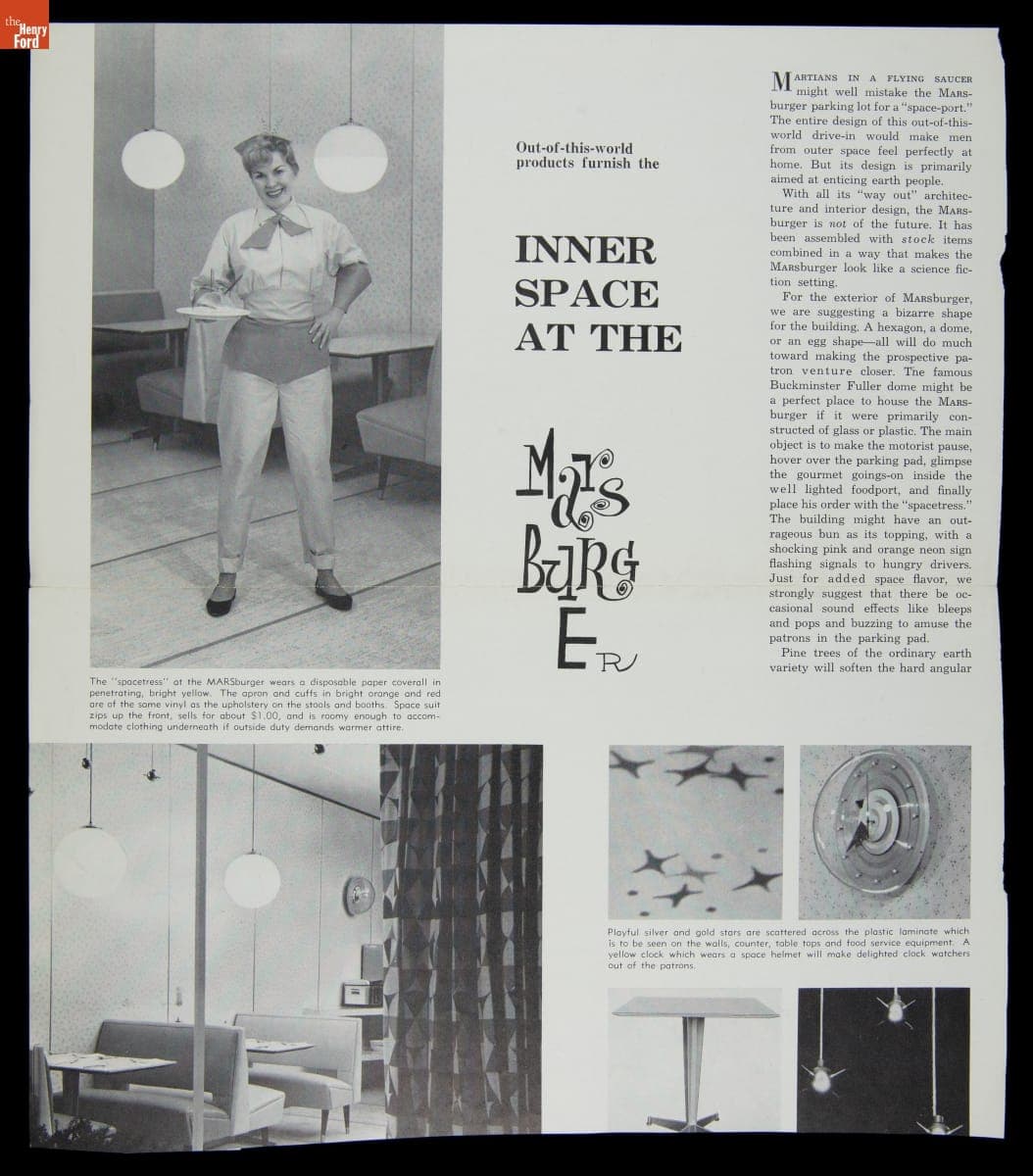 "Out-of-this-world Products Furnish the Inner Space at the Marsburger"