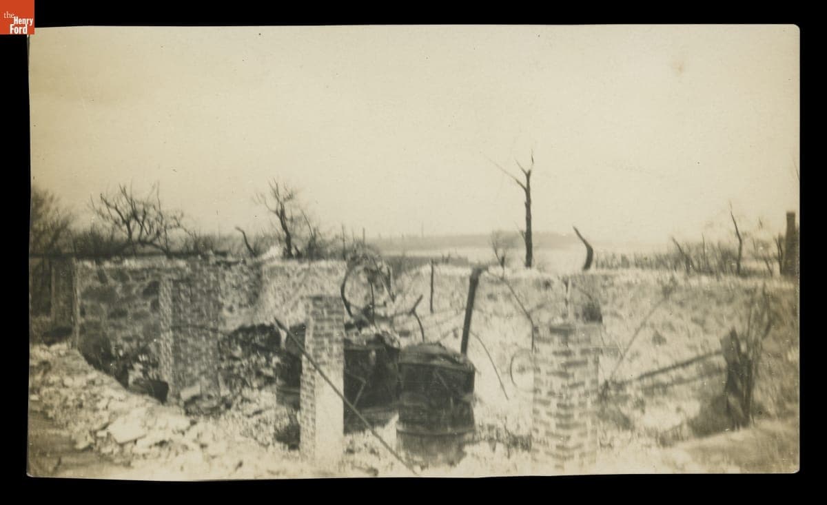 Ruins of a Bakery in Salem, Massachusetts after the 1914 Fire