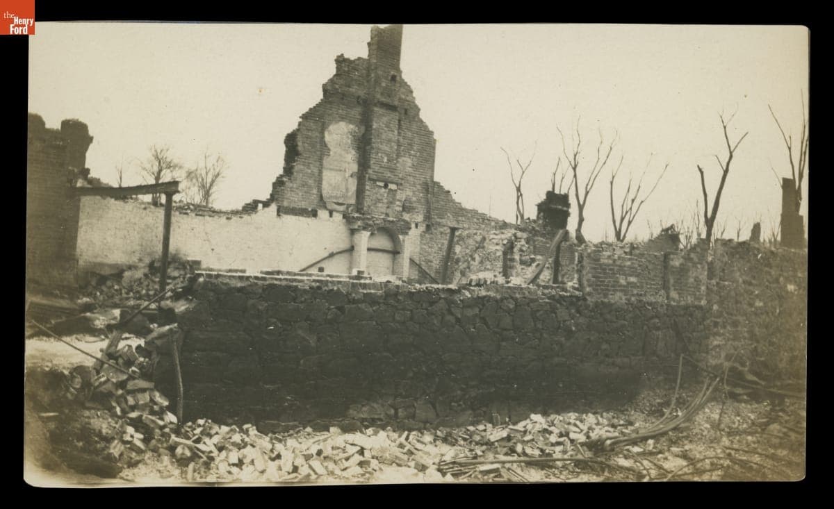 Ruins in Salem, Massachusetts after the 1914 Fire