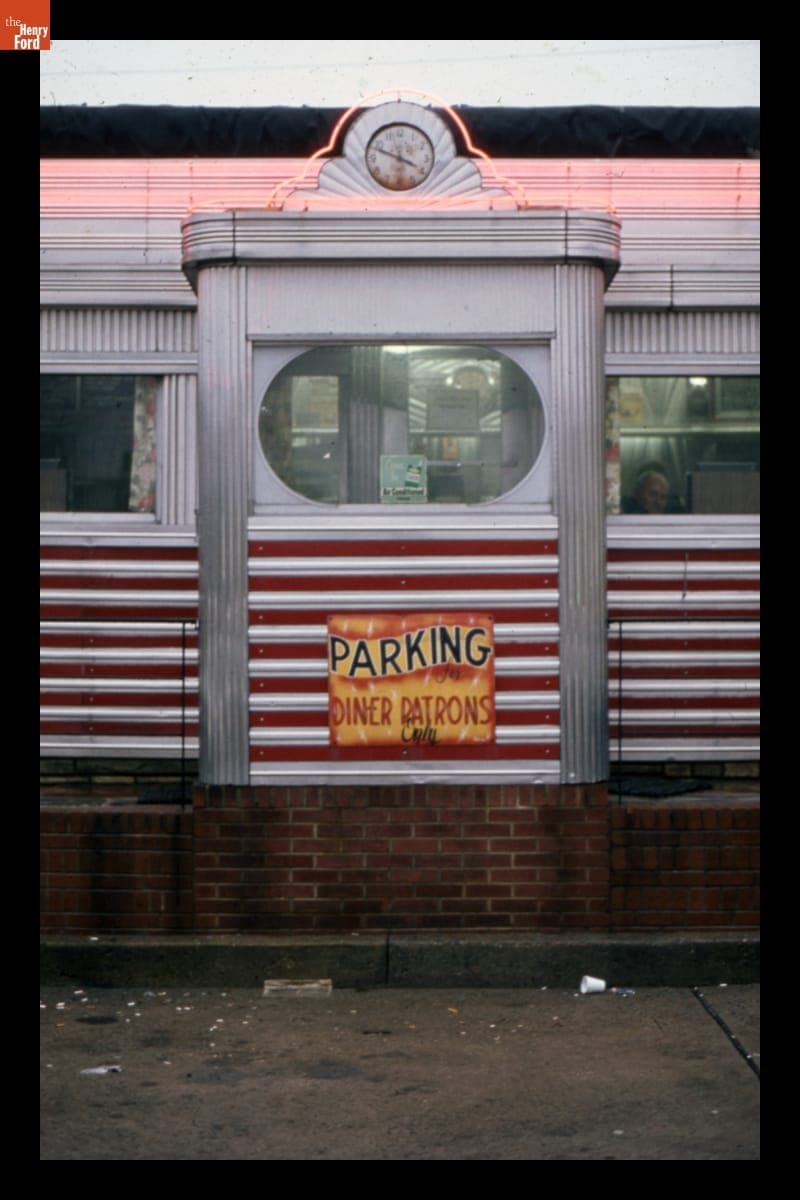 Detail of Entrance Vestibule at Bound Brook Diner, Bound Brook, New Jersey, March 1975