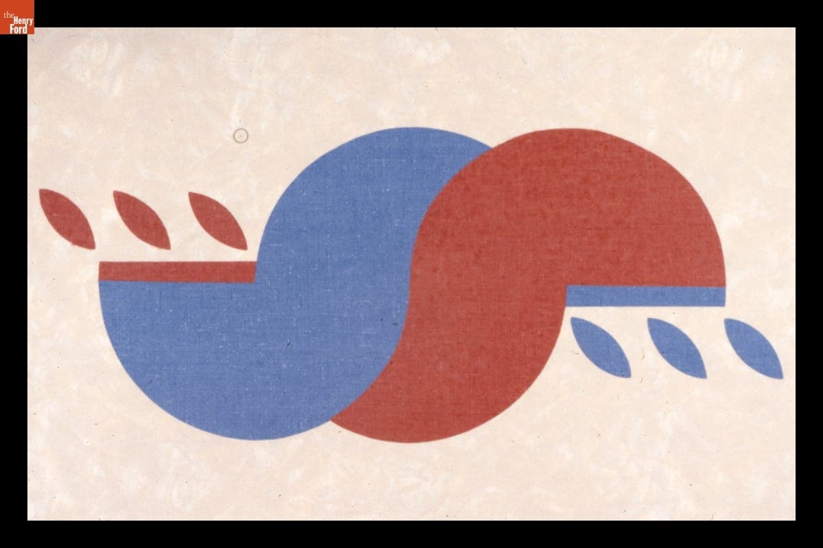 Detail of Silkscreened Graphics on Formica Panel from Empire Diner No. 2, New York City