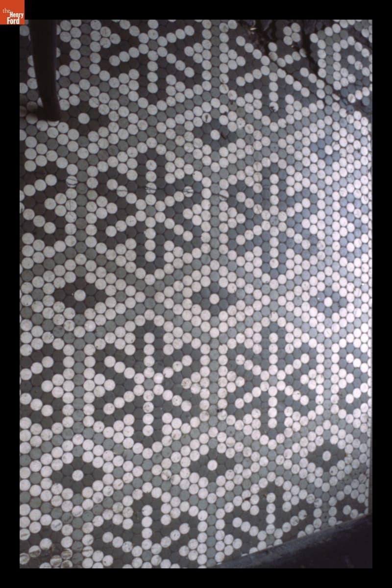 Floor Tile in Georgia-Pacific (G-P) Diner, Jarratt, Virginia, June 1991
