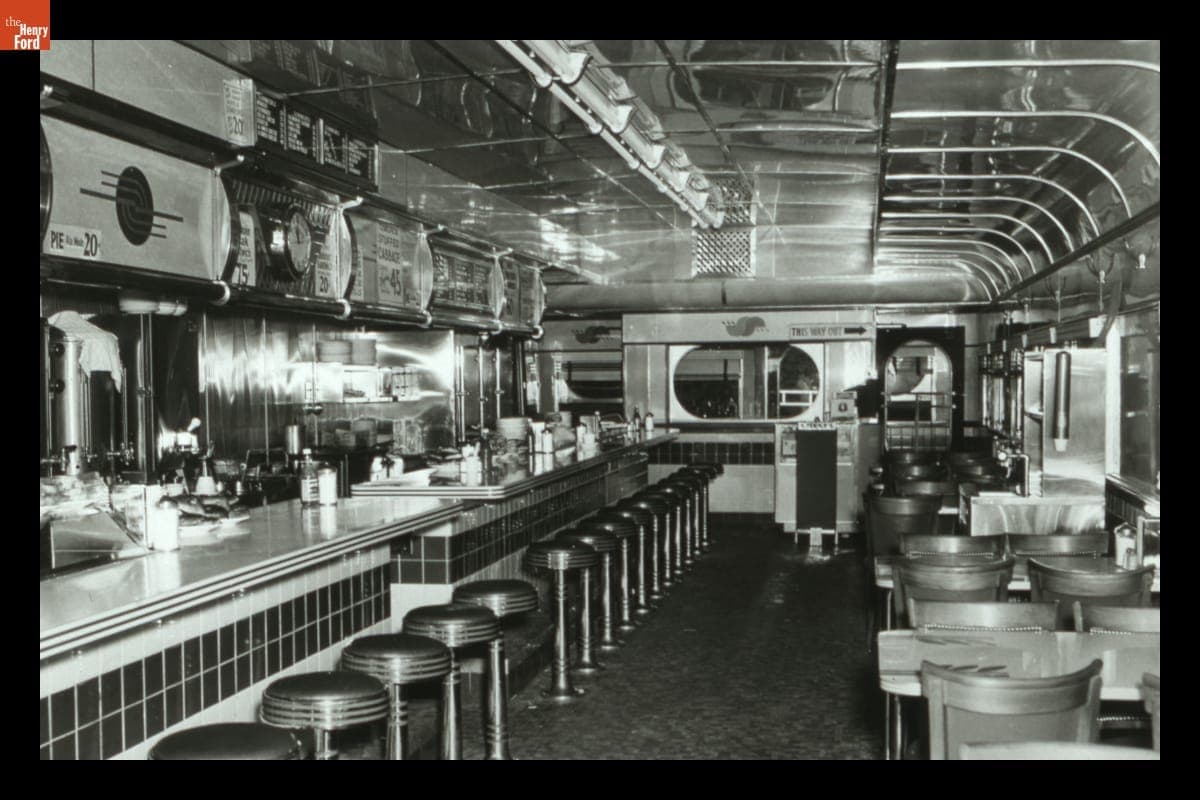 Interior of the Empire Diner, New York City, 1948