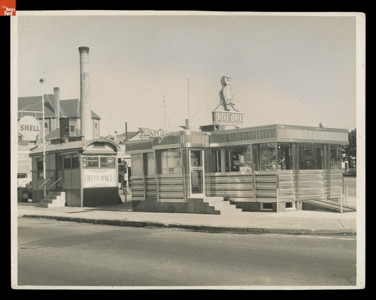 The Nite Owl Diner, Fall River, Massachusetts, circa 1960
