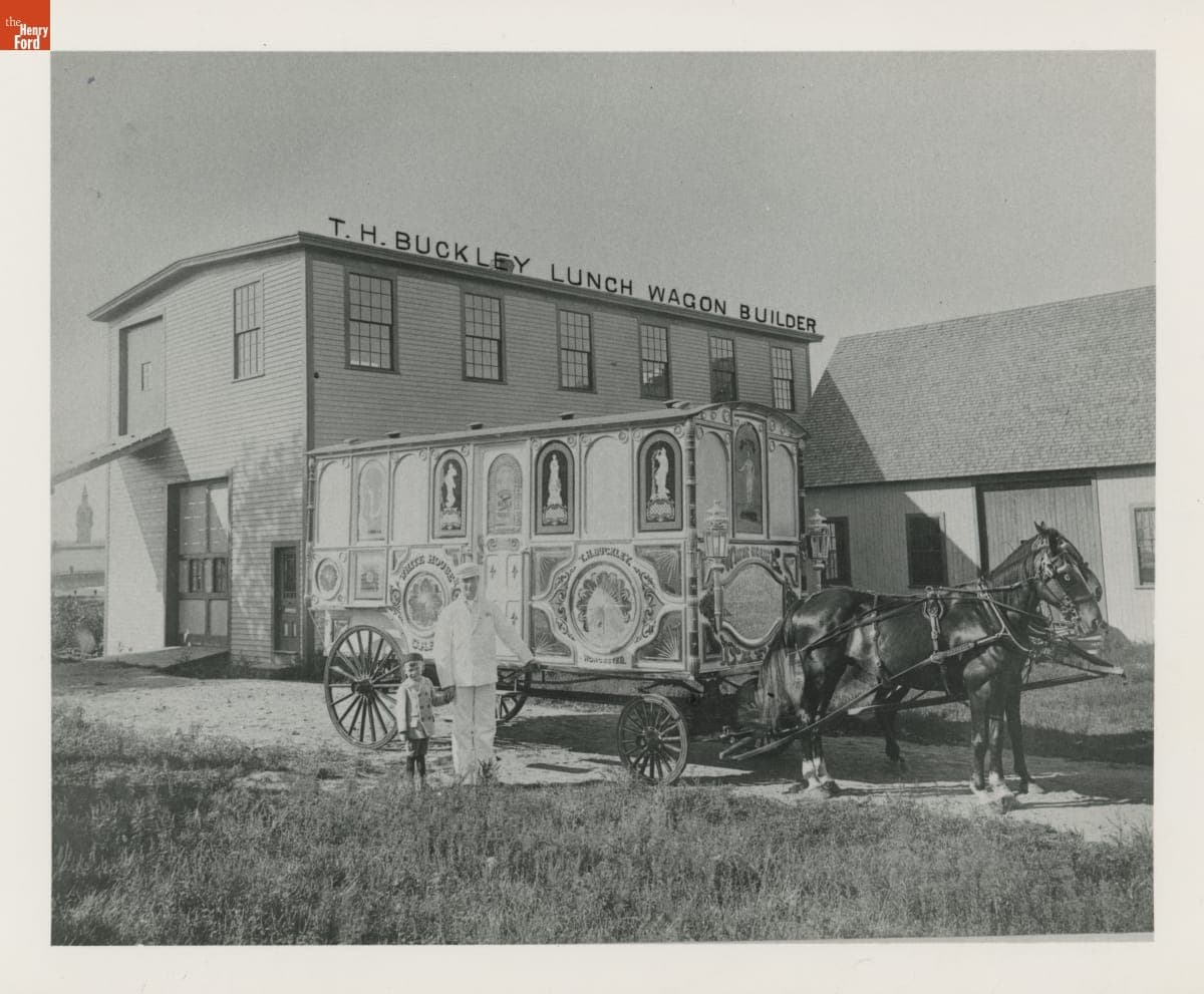 Thomas H. Buckley with His Famous "Tile Wagon," 1892-1903