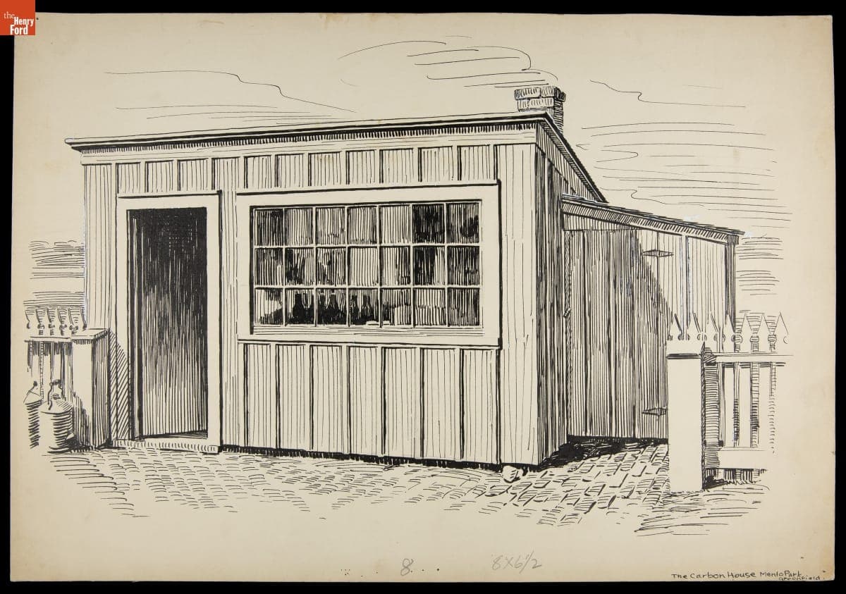 Menlo Park Carbon Shed in Greenfield Village, circa 1934