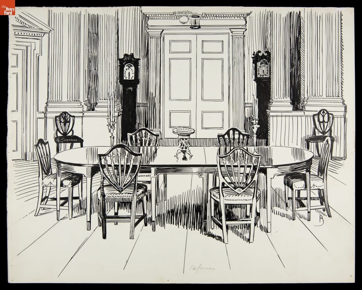 Fine Arts Collection in Henry Ford Museum, circa 1941