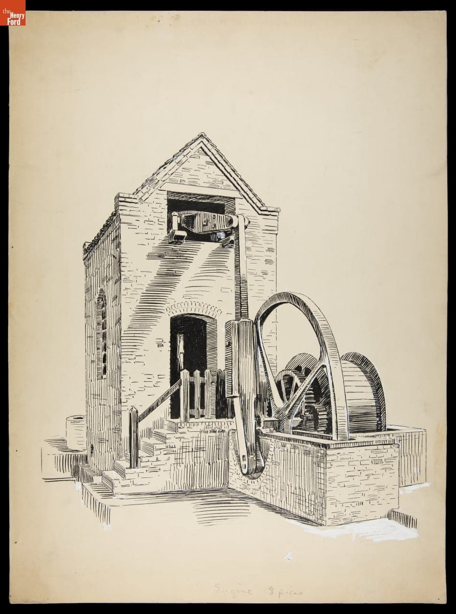 Dudley Engine in Henry Ford Museum, circa 1934
