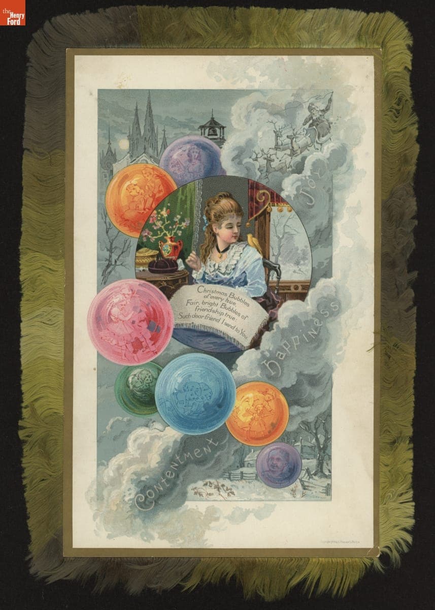 "Christmas Bubbles of Every Hue...," 1881