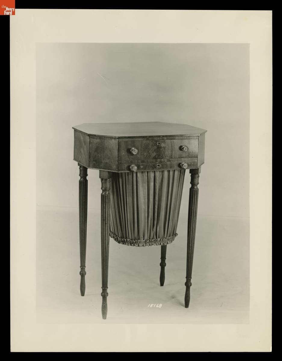 Work Table, 1795-1815, Photographed in Henry Ford Museum, December 1936