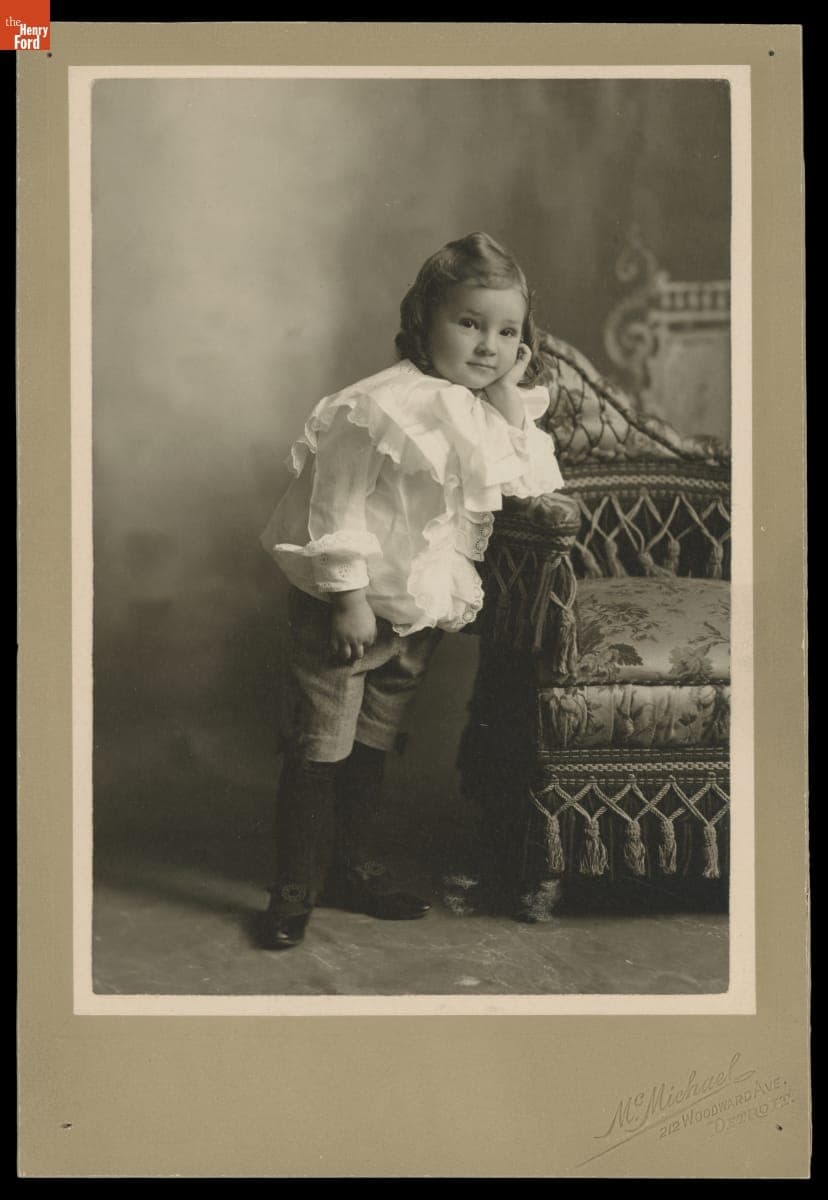 Portrait of Edsel Ford as a Child, circa 1896