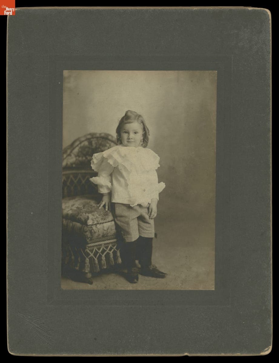 Portrait of Edsel Ford as a Child, circa 1896