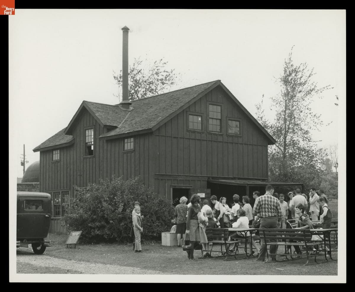 Guests at Greenfield Village Cider Mill, October 1967