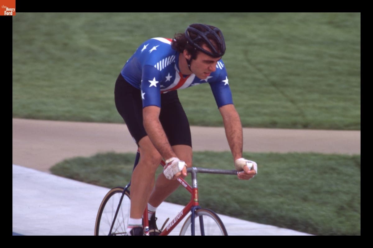 Team USA Bicyclist in the 1984 Los Angeles Olympics