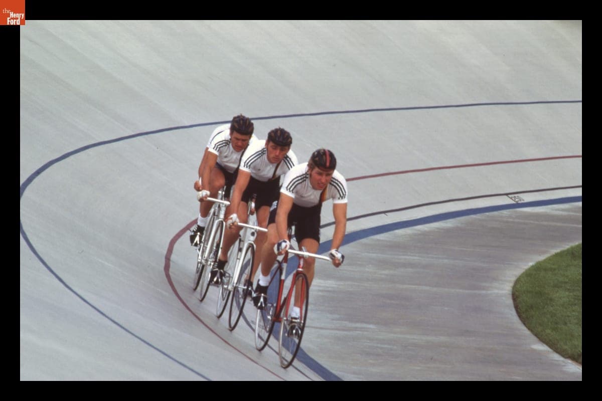 Bicyclists in an Event at the 1984 Los Angeles Summer Olympics