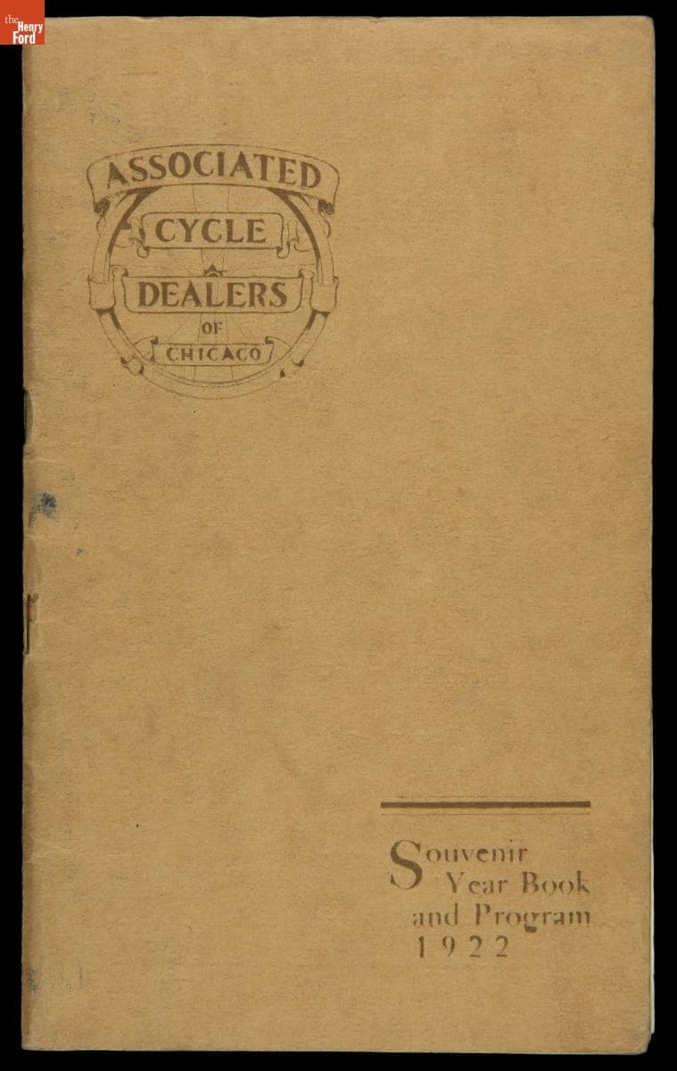 "Associated Cycle Dealers of Chicago Souvenir Year Book and Program," 1922