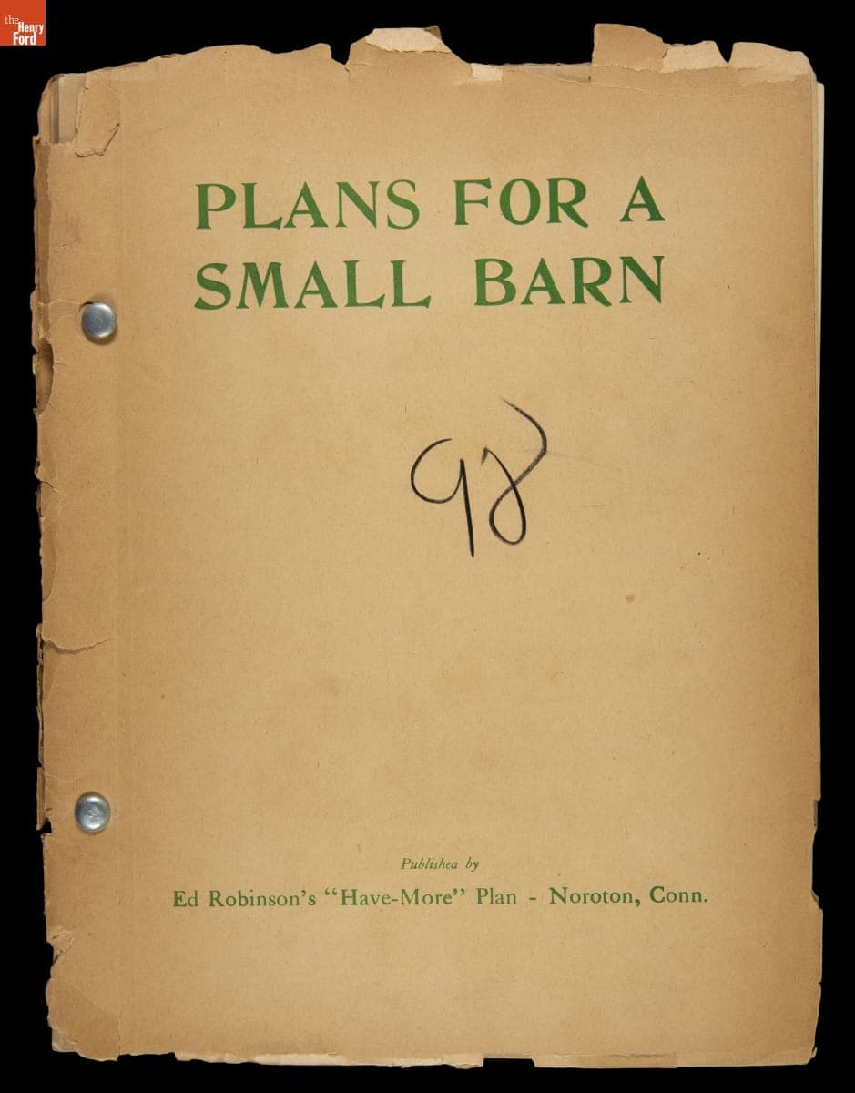 "Plans for a Small Barn," 1945