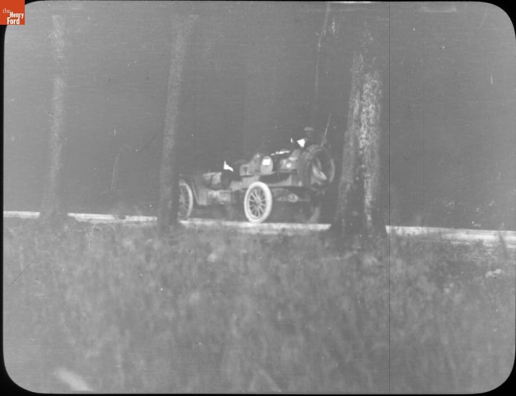 Thomas Flyer in the Black Forest, Germany, New York to Paris Race, 1908
