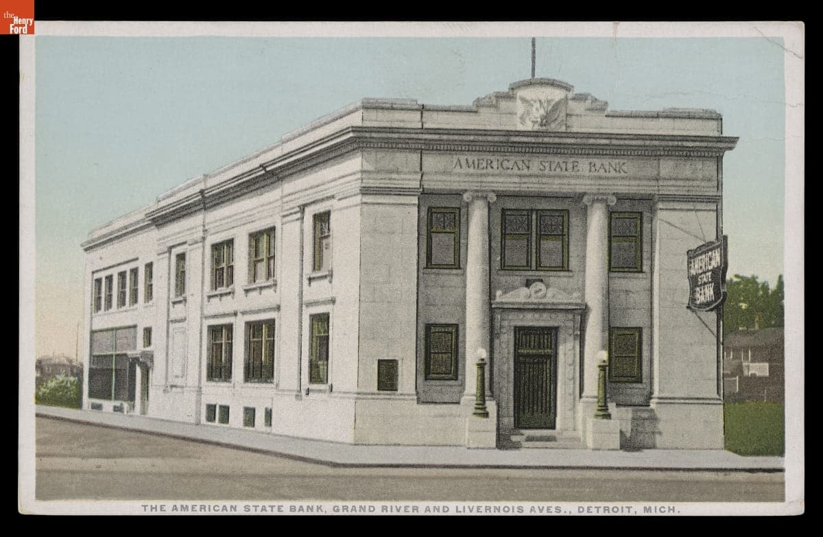 American State Bank, Grand River and Livernois Avenue, Detroit, Michigan