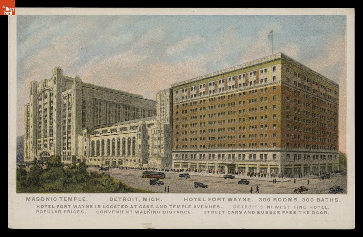 Masonic Temple and Hotel Fort Wayne, Detroit, Michigan