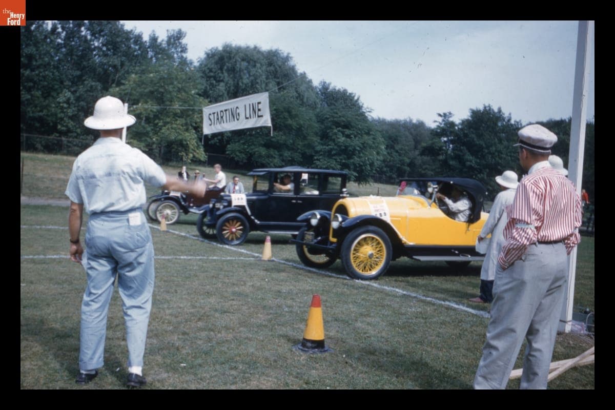 Race at Old Car Festival in Greenfield Village, September 1960