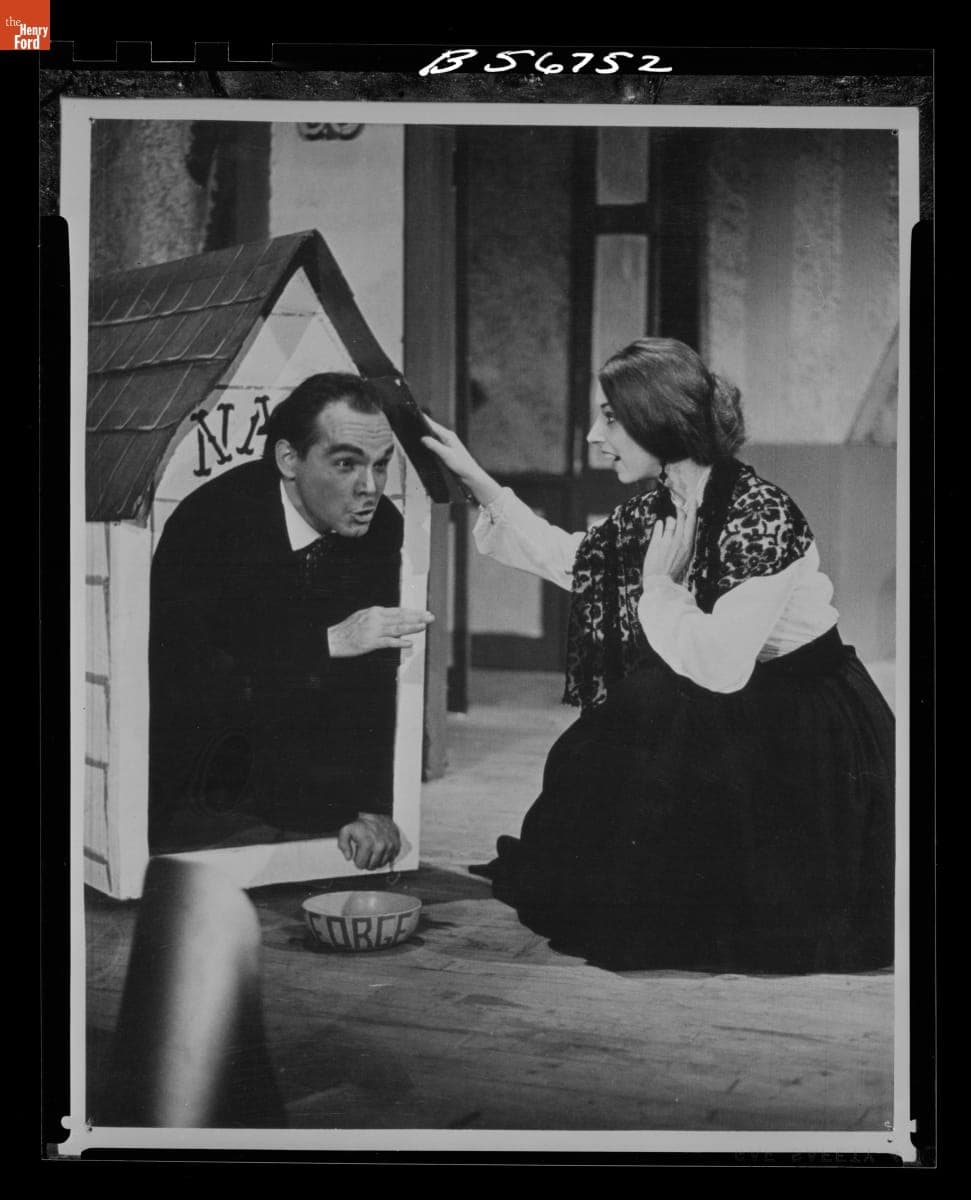 Joe French and Jennie Maclean in "Peter Pan" at Henry Ford Museum Theater, December 1968