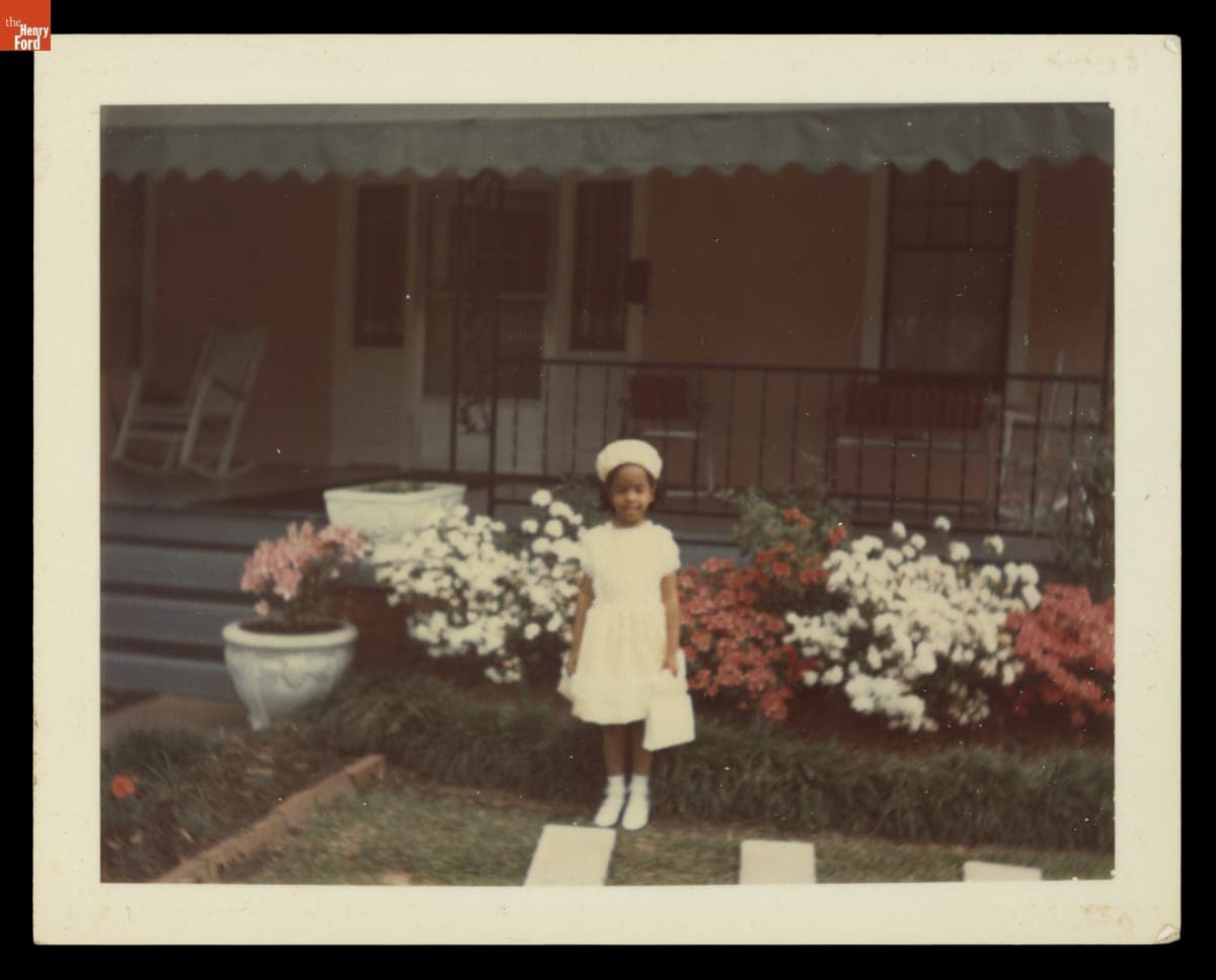 Jawana Jackson at the Jackson Home on Easter Sunday, 1967