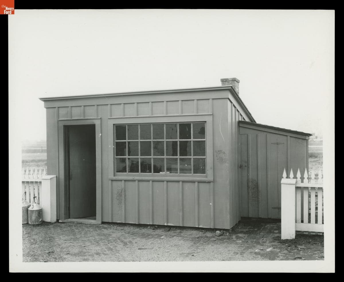 Menlo Park Carbon Shed in Greenfield Village, October 1929