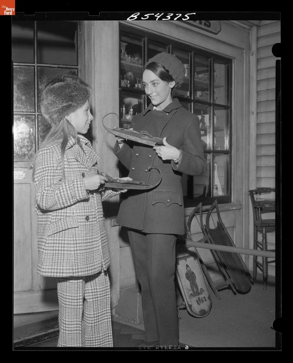 Figure Skater Peggy Fleming Visiting Henry Ford Museum, December 1969