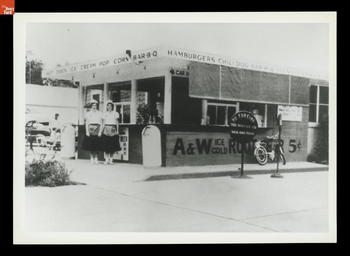 A&W Drive-in Restaurant, circa 1950